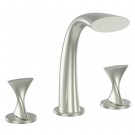 UF65303 (Brushed Nickel) "Twist Collection" Two-Handle Roman Tub Faucet