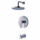 UF79503 (Brushed Nickel)  "Euro Collection" Single-Handle Tub And Shower Faucet