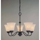 V2265-79 Hammond 5-light Antique Bronze Chandelier