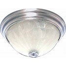 V6431-33 Minster 2-light Brushed Nickel Flush Mount Ceiling Fixture
