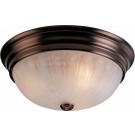 V6436-79 3-light Antique Bronze Flush Mount Ceiling Fixture
