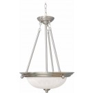 V6574-33 Marti 3-light Brushed Nickel Bowl-Shaped Pendant