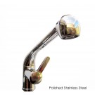 AB2023 LEON kitchen faucets by ALFI brand are made of solid stainless steel, unlike traditional faucets which are made out of brass and treated to created different finishes. These faucets are built tough and made to last for decades, both durability and 