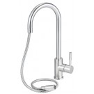 AB2028 LEON kitchen faucets by ALFI brand are made of solid stainless steel, unlike traditional faucets which are made out of brass and treated to created different finishes. These faucets are built tough and made to last for decades, both durability and 