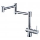 AB2038 LEON kitchen faucets by ALFI brand are made of solid stainless steel, unlike traditional faucets which are made out of brass and treated to created different finishes. These faucets are built tough and made to last for decades, both durability and 