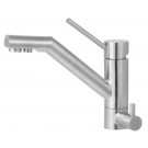AB2040 LEON kitchen faucets by ALFI brand are made of solid stainless steel, unlike traditional faucets which are made out of brass and treated to created different finishes. These faucets are built tough and made to last for decades, both durability and 