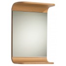 WHI-AEM038N Aeri small rectangular wall mount mirror with integral wood shelf