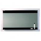 WHI-AEM100N Aeri large rectangular wall mount mirror with integral wood shelf