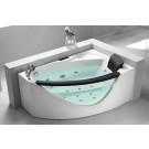 EAG-AM198-L Amaze yourself and your next guest with a unique EAGO whirlpool tub. The Benefits of a PVC Piping System: The bathtub is designed so that water never remains in the lines of the whirlpool jets or the drain. This prevents bacteria, mold, & odor