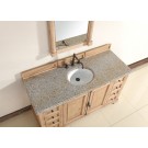 238-105-5321 60" Single Cabinet, Natural Oak Providence/60" Black Single Top w/ Sink