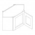 SESP-WDC2418 WDC2418 - Diagonal Top Of Counter Cabinet