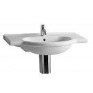 WHI-TOP63 China Series Sanremo - vanity basin with integrated oval basin and chrome overflow