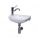 WHI-WH1-102L Isabella small wall mount basin with center drain