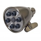 WHI-WH138-BN Showerhaus small round showerhead with 6 spray jets - solid brass construction with adjustable ball joint