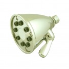 WHI-WH139-B Showerhaus round showerhead with 8 spray jets - solid brass construction with adjustable ball joint