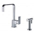 WHI-WH2070824-C Jem Collection single lever handle faucet with a solid brass side spray