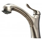 WHI-WH2070952-BN Jem Collection single hole/single lever handle faucet with a pull out spray head