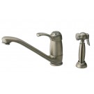 WHI-WH23574-BN Metrohaus single lever faucet with matching side spray