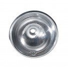 WHI-WH602ABC Round Crackle textured drop-in basin with overflow