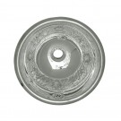 WHI-WH602ACF Round Floral pattern drop-in basin with overflow