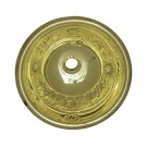 WHI-WH602BCF Round Floral pattern drop-in basin with overflow