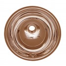 WHI-WH602CBL Smooth round drop-in basin with overflow