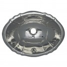 WHI-WH612ABL Oval Fluted design drop-in basin with overflow