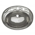 WHI-WH614ABL Smooth oval drop-in basin with overflow