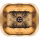 WHI-WH690BBB Rectangular undermount entertainment/prep sink with a hammered texture surface