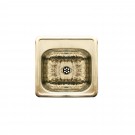WHI-WH692BBB Square drop-in entertainment/prep sink with a hammered texture bowl and mirrored ledge