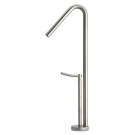WHI-WH81205-BN Metrohaus single hole elevated faucet with 45-degree swivel spout and lever handle