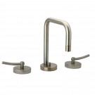 WHI-WH81214L-BN Metrohaus lavatory widespread with swivel spout and pop-up waste with lever handles