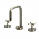 WHI-WH83214-BN Metrohaus lavatory widespread with swivel spout and pop-up waste with cross handles