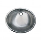 WHI-WH920ASL Smooth oval undermount basin with overflow