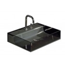 WHI-WHAELVE55 Aeri rectangular above mount glass basin