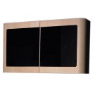 WHI-WHAEMN02 Aeri double door medicine cabinet with mirror doors and two shelves