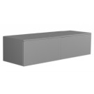 WHI-WHAEVGR06 Aeri lacquered wood wall mount unit with double drawers and counter top