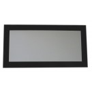 WHI-WHE19NG Aeri rectangular shaped mirror with laminated black glass frame