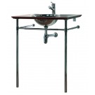 WHI-WHEET New Generation exotic bubinga counter top with mahogany finish - includes: polished stainless steel drop-in basin