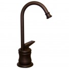WHI-WHFH3-C55-MB Point of use drinking water faucet with gooseneck spout and self closing handle