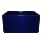 WHI-WHFLPLN2018-BLUE Reversible series fireclay sink with smooth front apron one side and fluted front apron on opposite side