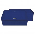WHI-WHFLQ3018-BLUE Quatro Alcove reversible fireclay sink with a fluted front apron and a decorative 2 1/2" lip on one side and a fluted front apron on the opposite side