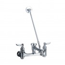 WHI-WHFSB980-C Heavy Duty wall mount service sink faucet with support bracket and lever handles