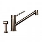 WHI-WHFX2125STS FX Navigator single extended lever handle faucet with matching solid stainless steel side spray