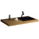 WHI-WHKEEP02Z Aeri wall mount counter top unit with square opening on right for a drop-in basin