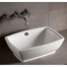 WHI-WHKN1065 Isabella rectangular above mount basin with overflow and center drain
