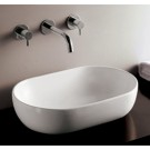 WHI-WHKN1080 Isabella oval above mount basin with a center drain