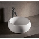 WHI-WHKN1082 Isabella round above mount basin with center drain