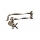 WHI-WHKPFCR3-9500-BN Vintage III wall mount pot filler with cross handles