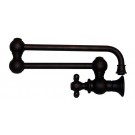 WHI-WHKPFCR3-9500-MB Vintage III wall mount pot filler with cross handles